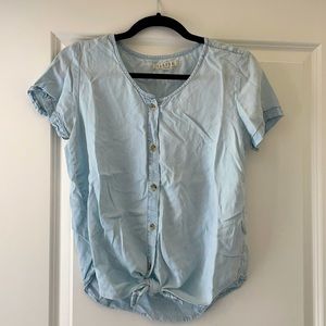 Button down tie top